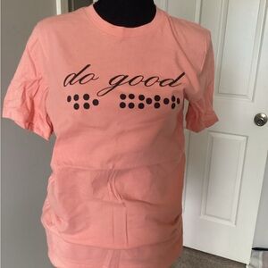 Bella Canvas Coral 'do good' Short Sleeve Tee